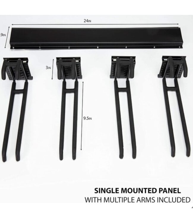 50495 Black Wall Mounted Ski Rack