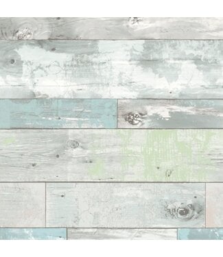 50497 Blue Plank Vinyl Wallpaper 30.75 sq. ft.