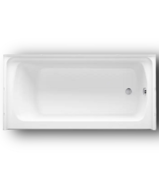 50499 White Vikrell Soaking Bathtub Right Drain