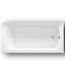 50499 White Vikrell Soaking Bathtub Right Drain