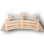 50500 5' Natural Cedar Garden Bridge