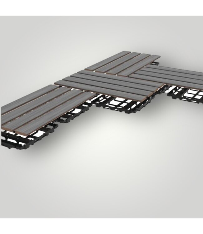 50503 InstaDeck Foundation Vinyl/Plastic Deck Tile 126 sq. ft.