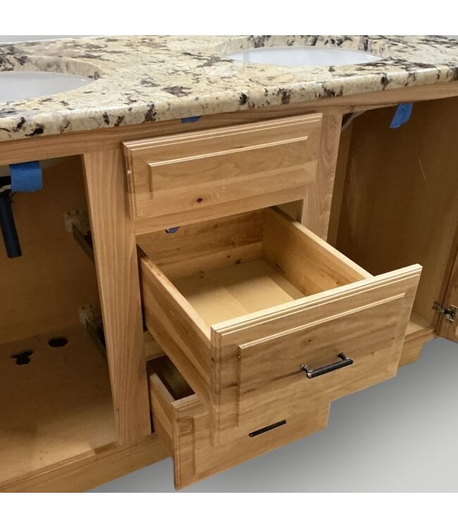 50498 Natural Hickory Vanity with Pantry