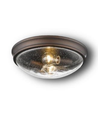 50505 2 -Light 14-in Bronze Flush Mount Light
