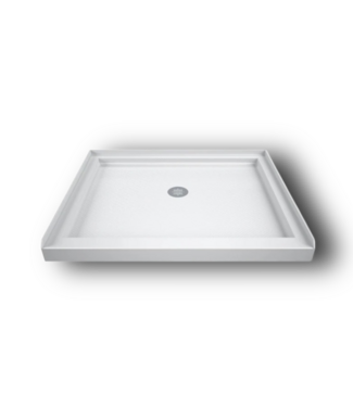 50518 White Fiberglass Shower Pan Base 32" x 32"