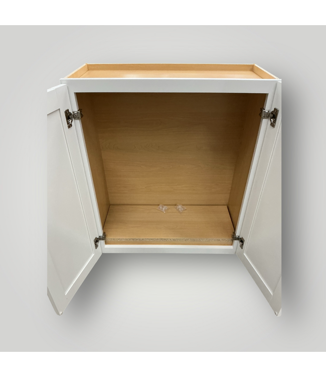 50524 White Shaker Wall Cabinet 27"W