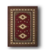 50539 Rectangle Burgundy Area Rug 2'W x 7'L