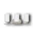 50541 3 Light Brushed Nickel Bathroom Vanity light