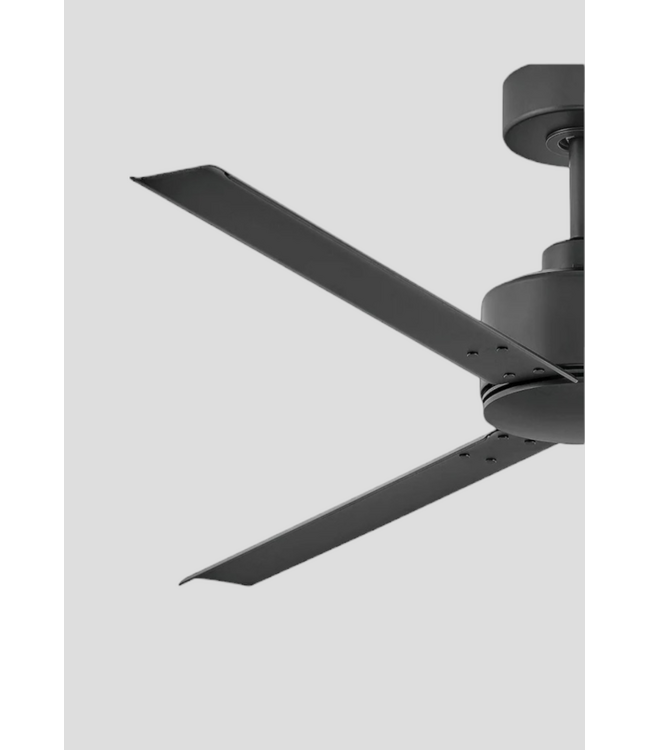 50562 3-Blade Ceiling Fan Matte Black (No Light) 56"
