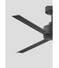 50562 3-Blade Ceiling Fan Matte Black (No Light) 56"