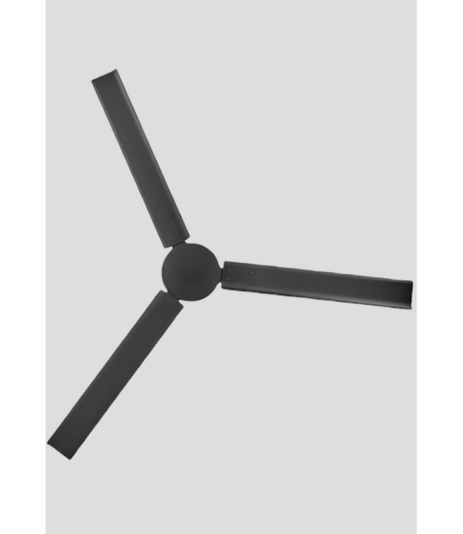 50562 3-Blade Ceiling Fan Matte Black (No Light) 56"