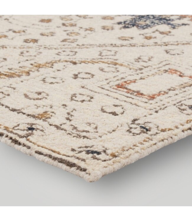 50564 Ivory/Grey Wool Hand Tufted Rug 8' x 10'