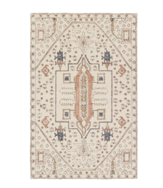 50564 Ivory/Grey Wool Hand Tufted Rug 8' x 10'