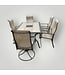 50572 Tiled Top Patio Table and 5 Chairs