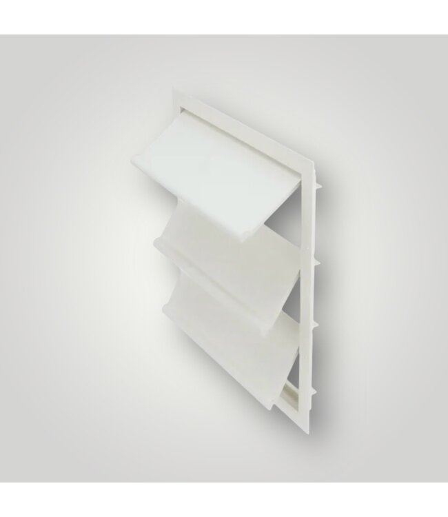 50574 White Rectangle Gable Louver Vent