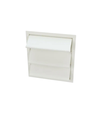 50574 White Rectangle Gable Louver Vent