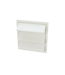 50574 White Rectangle Gable Louver Vent