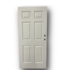 50576 6-Panel Fire Rated Exterior Door 35.75"W x 79"H