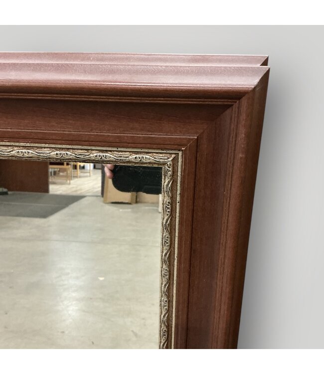 50581 Sienna Wood Framed Picture Mirror 36"W