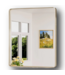 50580 Brushed Nickel Framed Wall Mirror