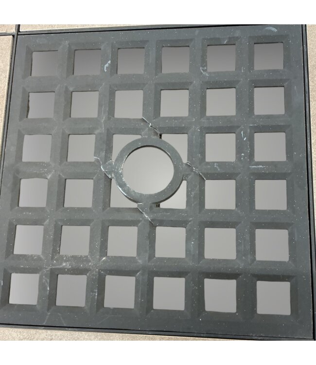 50572 Tiled Top Patio Table and 5 Chairs