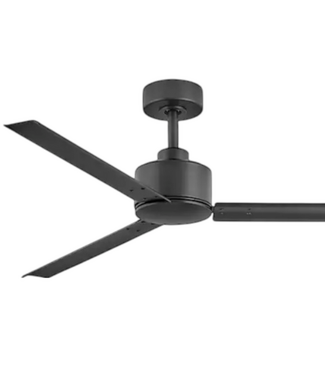50562 3-Blade Ceiling Fan Matte Black (No Light) 56"
