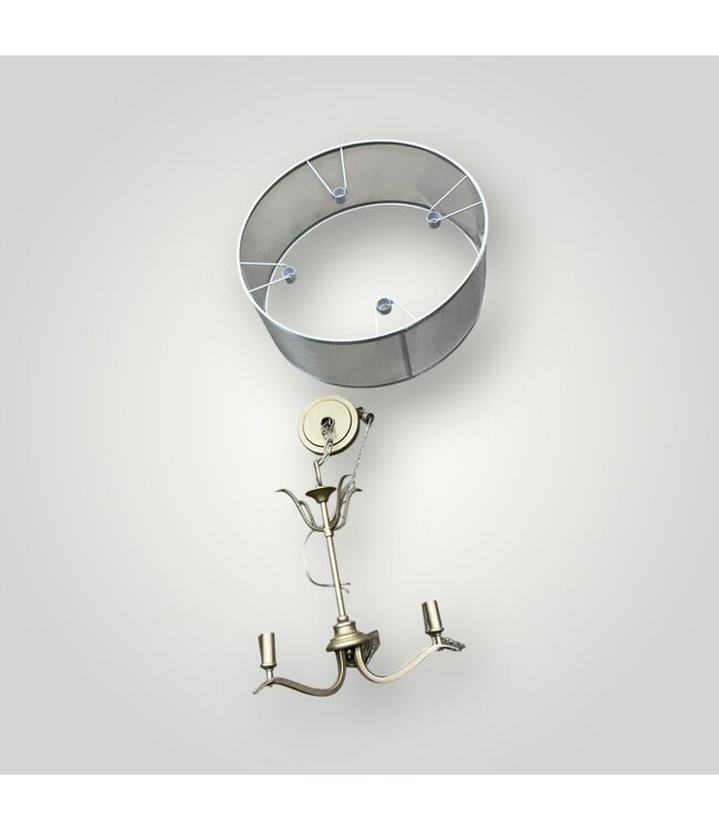 50585 4-Light Gloss Gold Semi Flush Mount Light