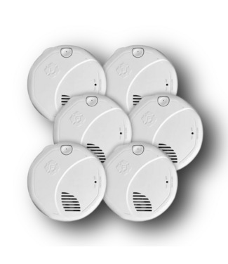 50597 BRK Hardwired White Smoke Detector 6-pack