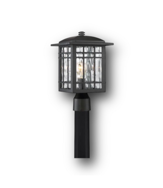 50603 Matte Black Traditional Outdoor Post Light