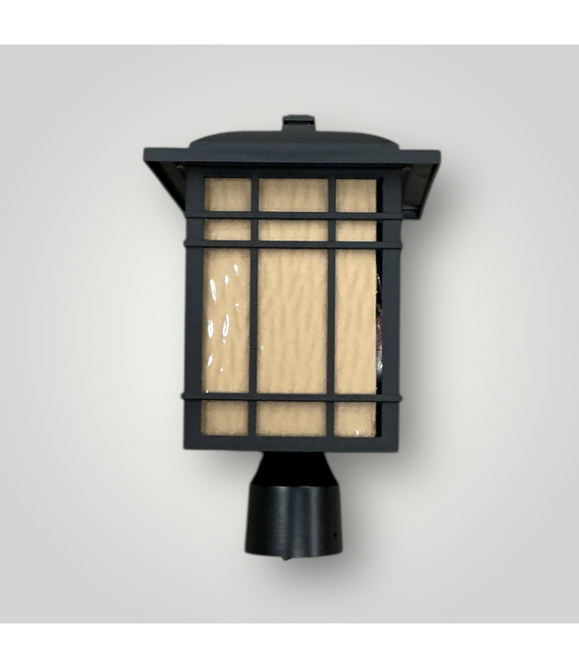 50603 Matte Black Traditional Outdoor Post Light