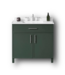 50609 Pine Green Bathroom Vanity with Top 36-inch