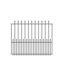 50610 Black Steel No Dig Decorative Fence Panel