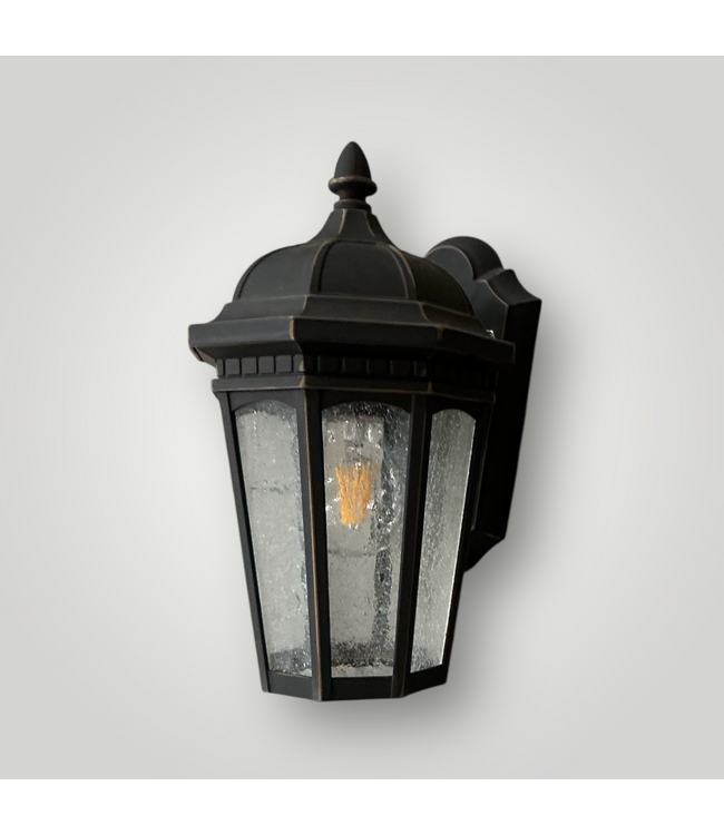 50611 1-Light Rubbed Bronze Outdoor Wall Lantern 11"