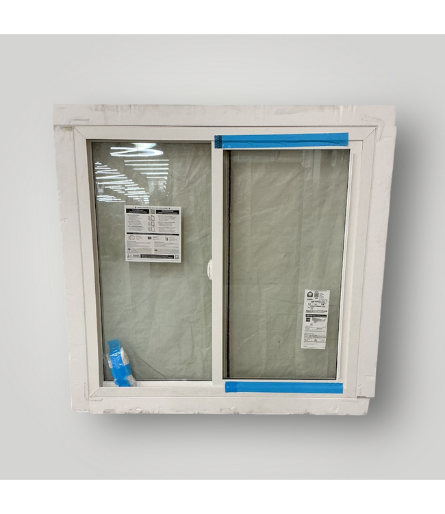 50619 White Vinyl Sliding Window 45.125" W x 43.25"H