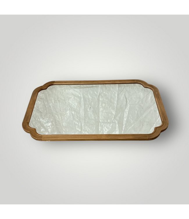 50629 Natural Framed Full Length Wall Mirror 24" x 36"