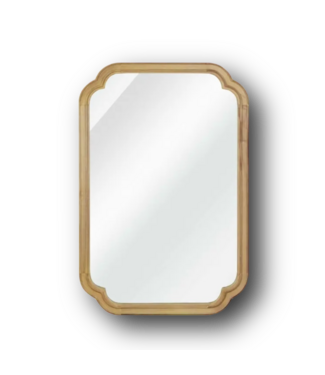 50629 Natural Framed Full Length Wall Mirror 24" x 36"