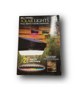 50636 4 -Pack Black Solar LED Outdoor Path Light