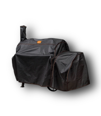 50642 58.5"W x 48.76"H Black Horizontal Smoker Cover