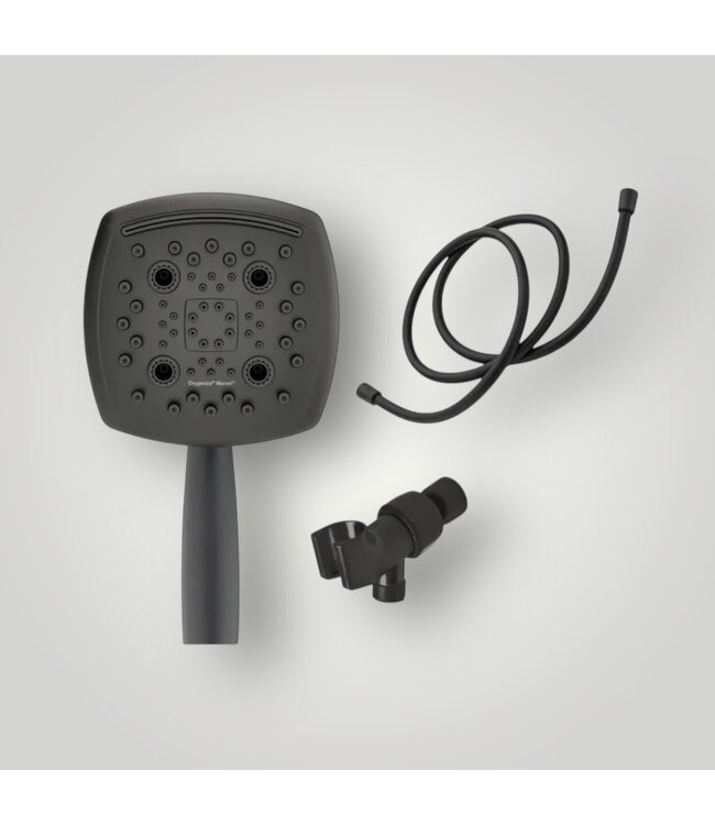 50653 Marvel Matte Black Square Shower Head