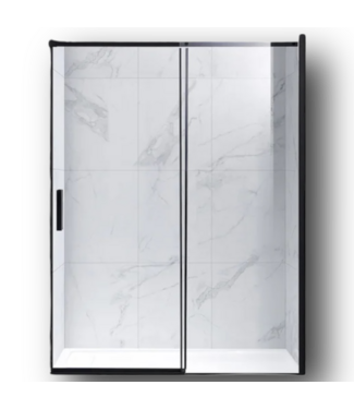 50662 Frameless Clear Glass Shower Door 55"W-79"H