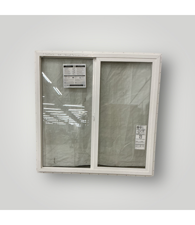 50664 White Vinyl Sliding Window 47.5"W x 35.5"H