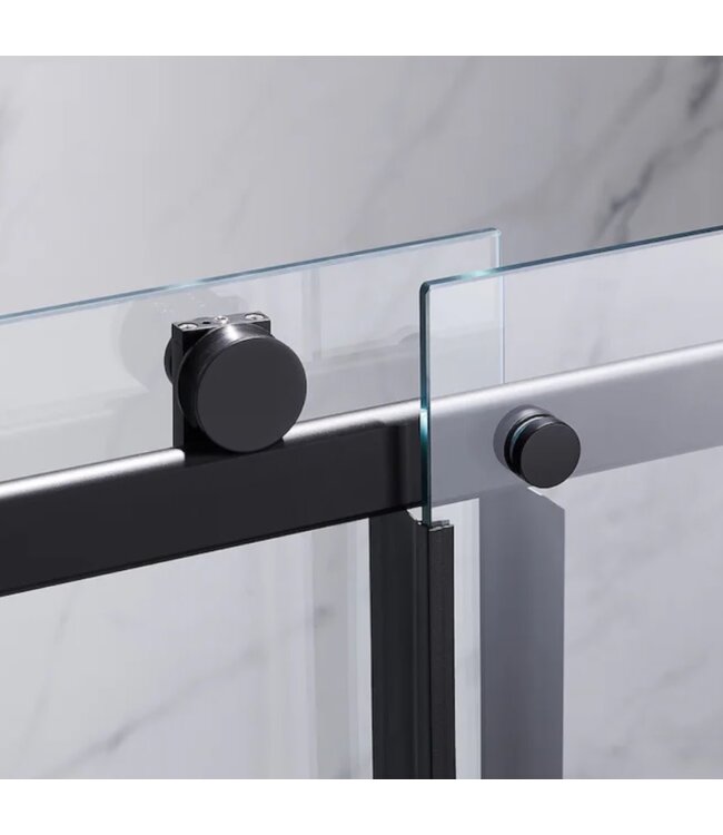 50662 Frameless Clear Glass Shower Door 55"W-79"H