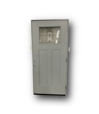 50665 Prehung Frost Blue Fiberglass Door 36" x 80"
