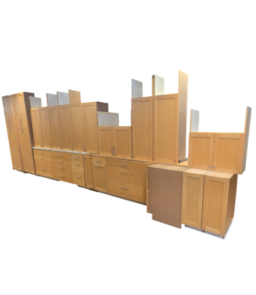 50663 Natural Oak Cabinet Set of 19-pcs