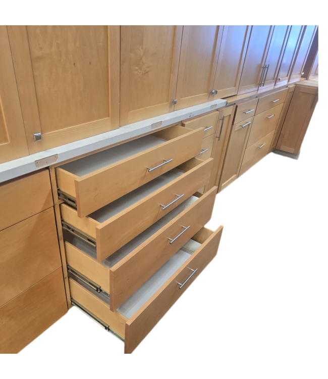 50663 Natural Oak Cabinet Set of 19-pcs