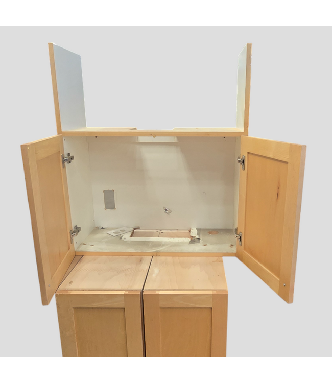 50663 Natural Oak Cabinet Set of 19-pcs