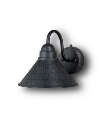 50672 1 -Light 9"H Black Outdoor Wall Light