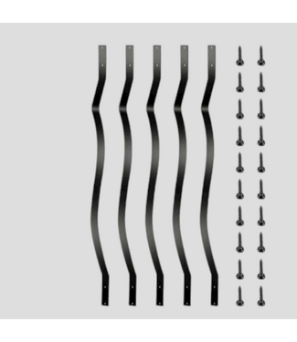 48640 Vevor Matte Black Deck Balusters 50-pack