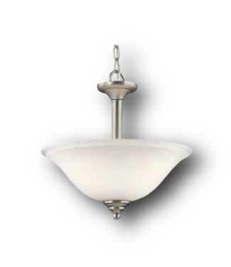 50679 3 -Light Brushed Nickel Semi-flush Light