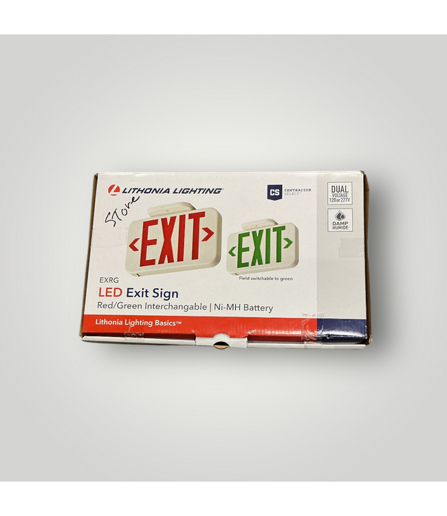 50685 LED White Thermoplastic Hardwired Exit Sign